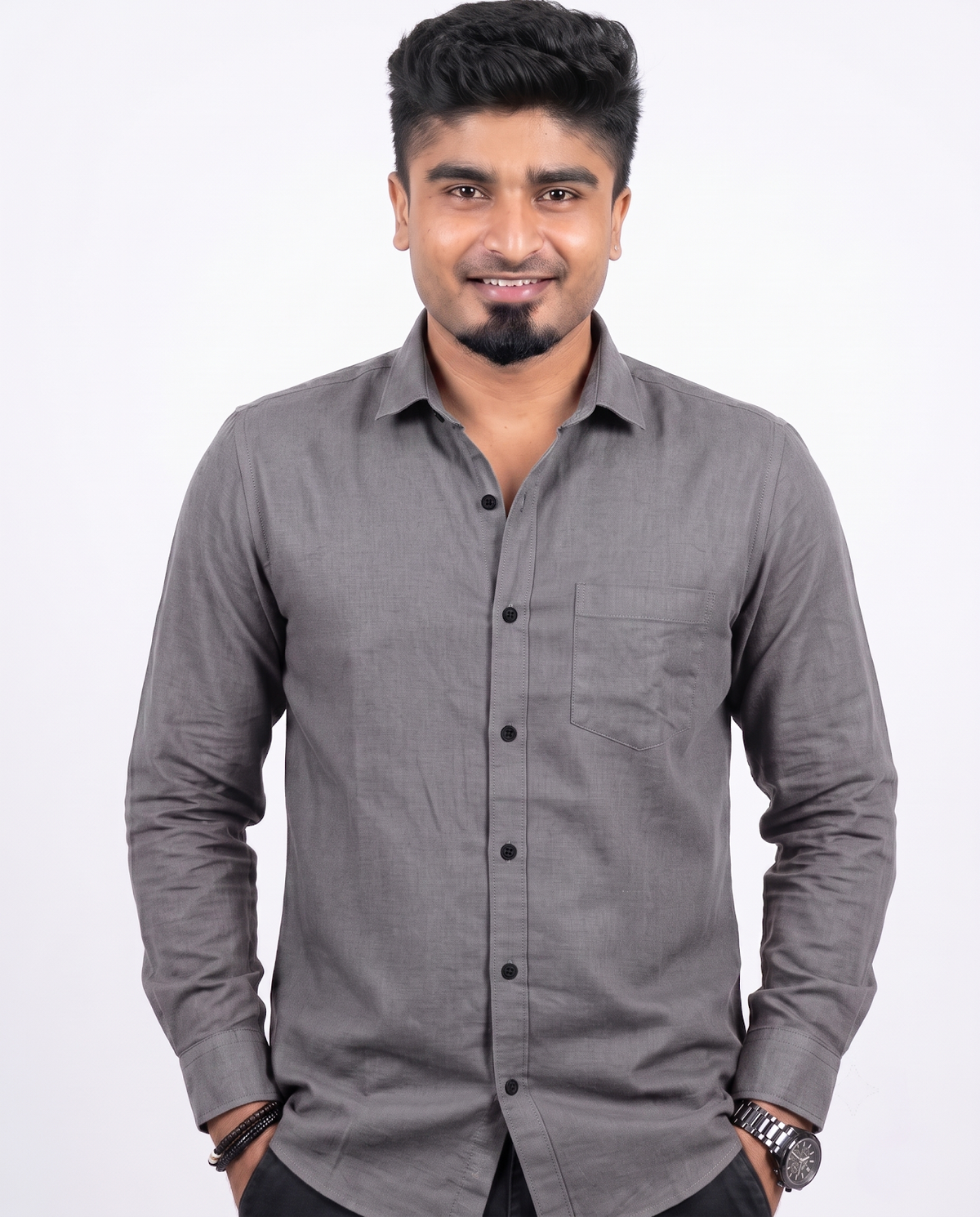 Grey Full Sleeve Shirt