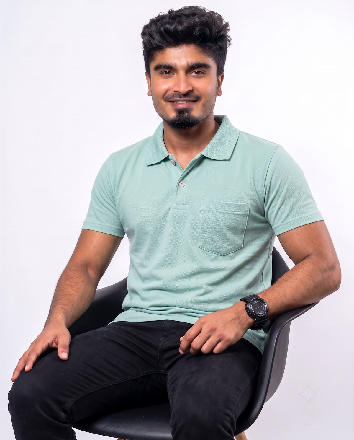 PL013 Mint Green 100% Cotton Polo T-Shirt