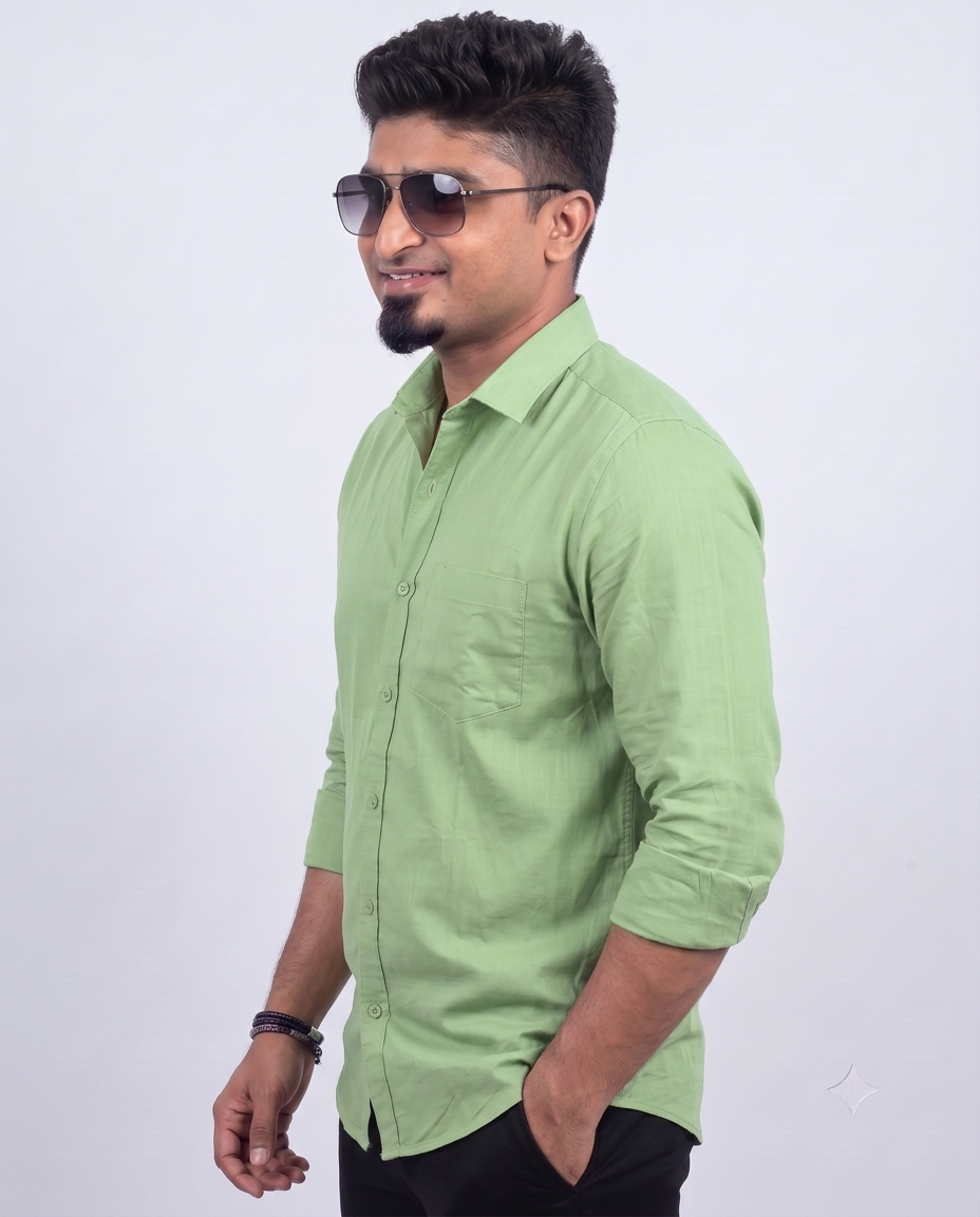 Pistachio Green Full Sleeve Shirt