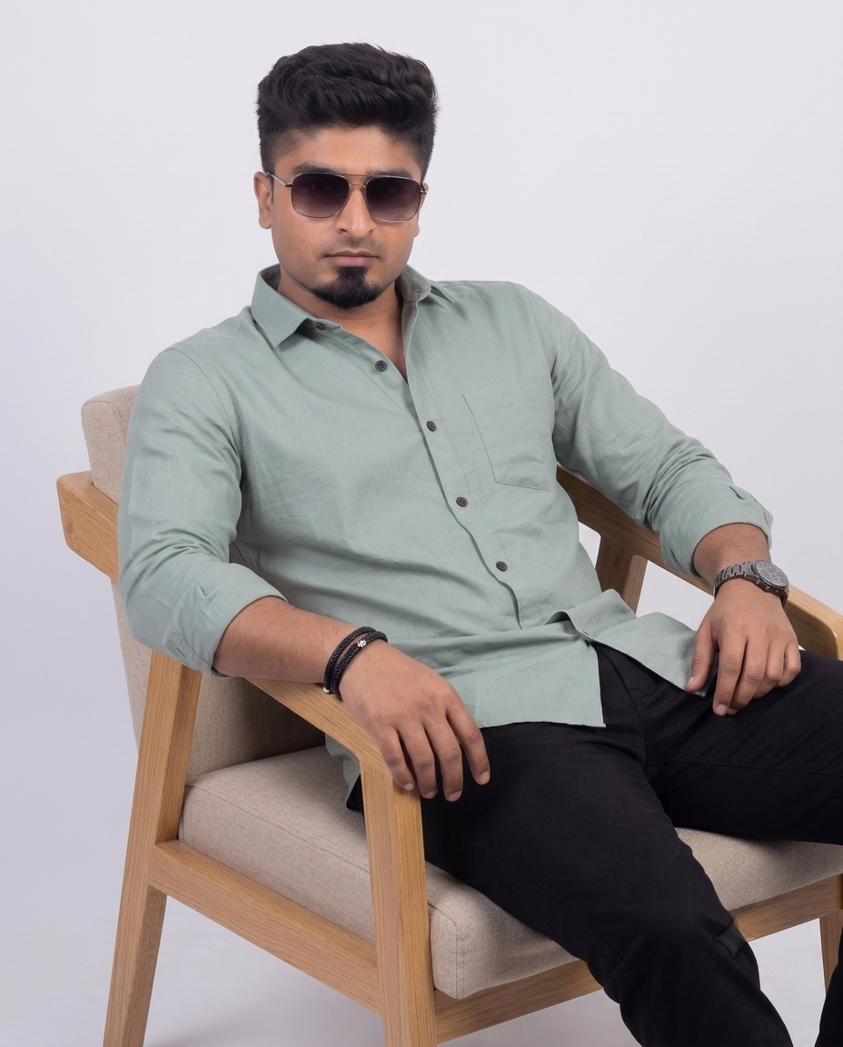 Sage Silver Full Sleeve Shirt