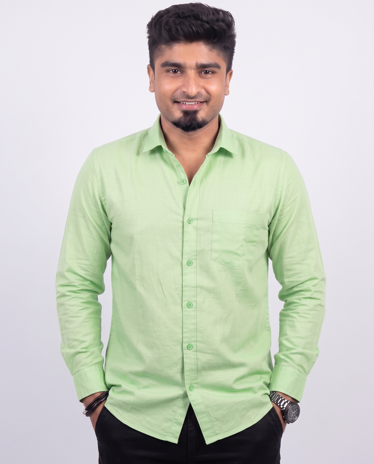Celadon Mist Full Sleeve Shirt