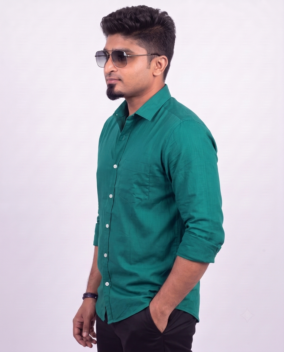 Teal Green Full Sleeve Shirt