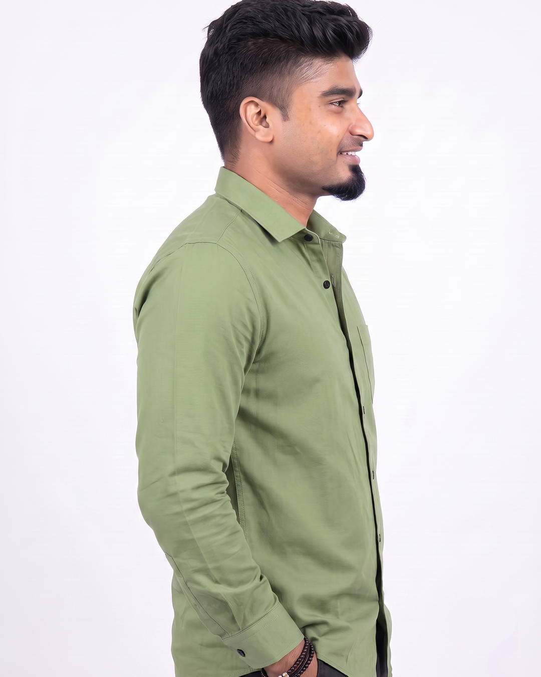 Olive Green Full Sleeve Shirt