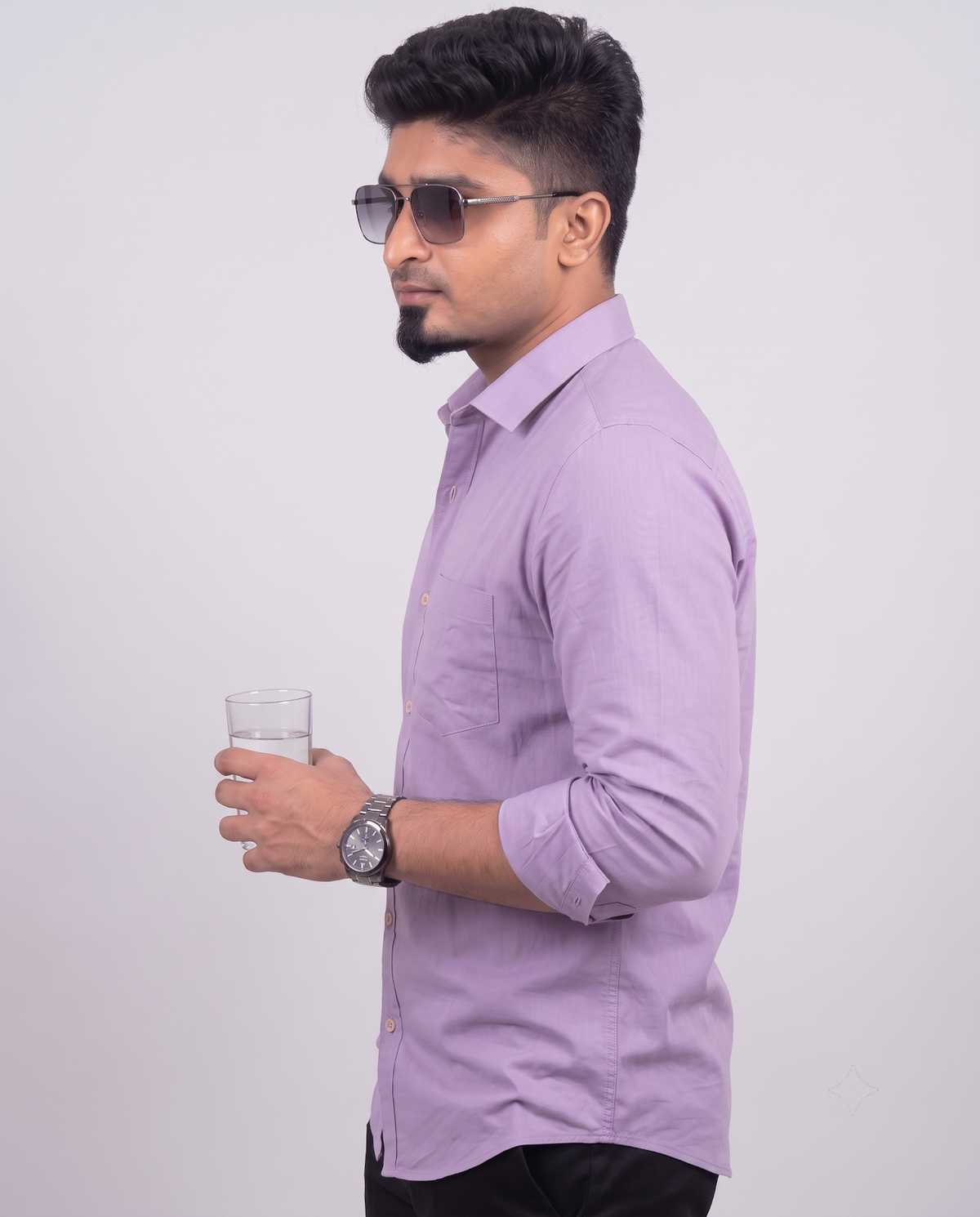 Lavender Full Sleeve Shirt