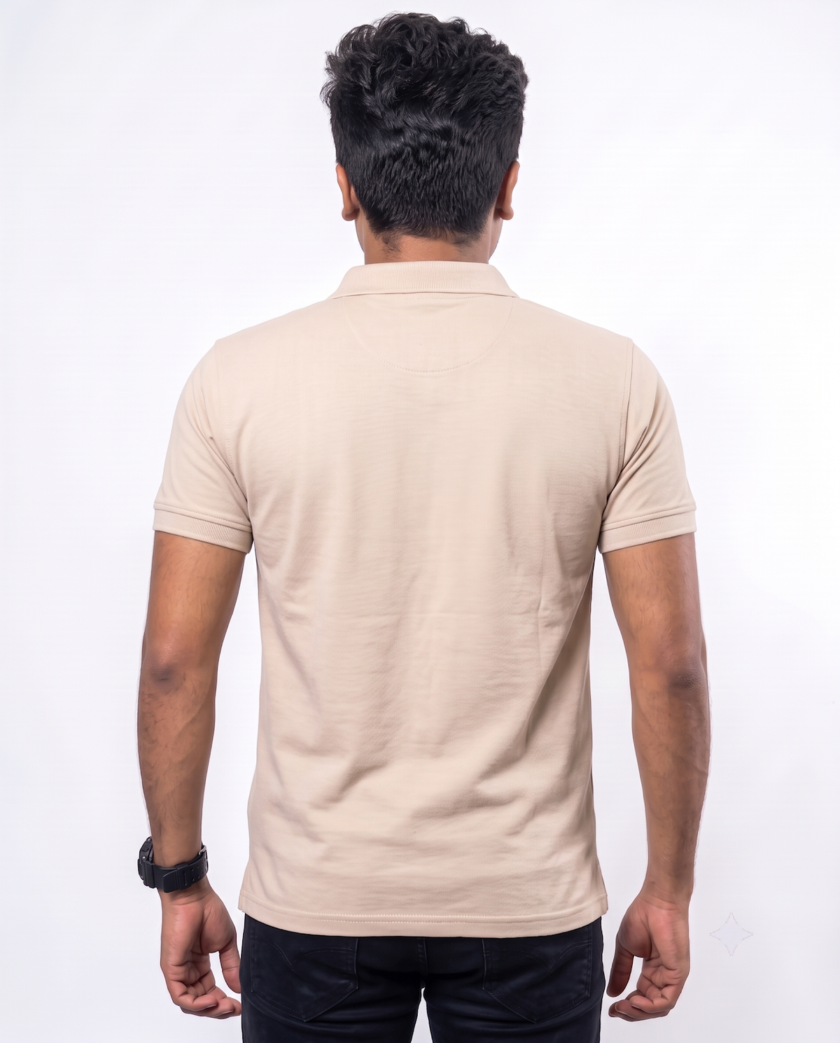PL014 Warm Beige 100% Cotton Polo T-Shirt
