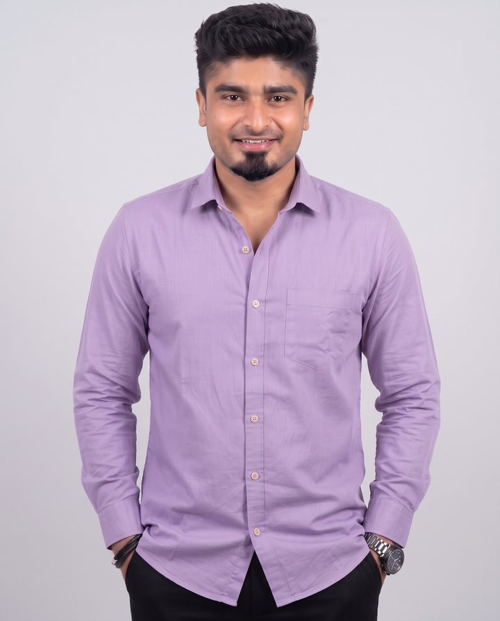 Lavender Full Sleeve Shirt
