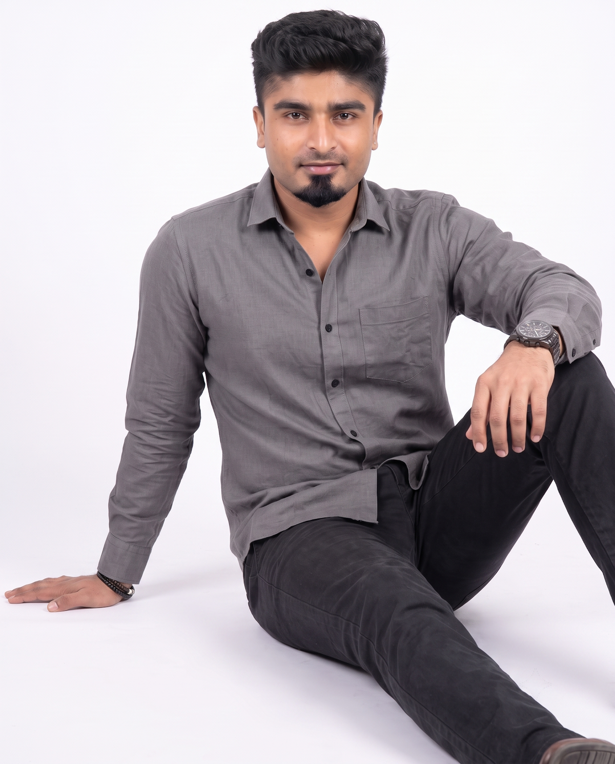 Grey Full Sleeve Shirt