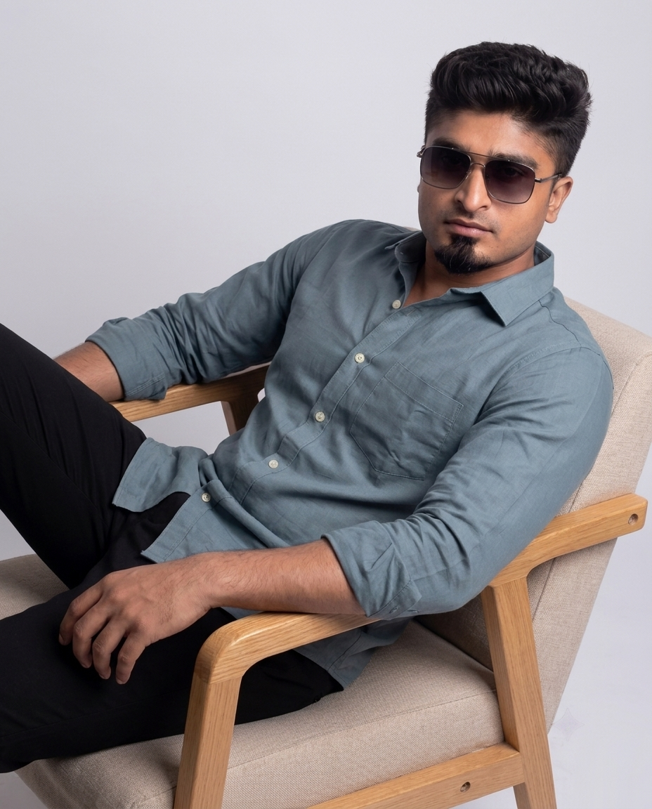 Slate Blue Full Sleeve Shirt