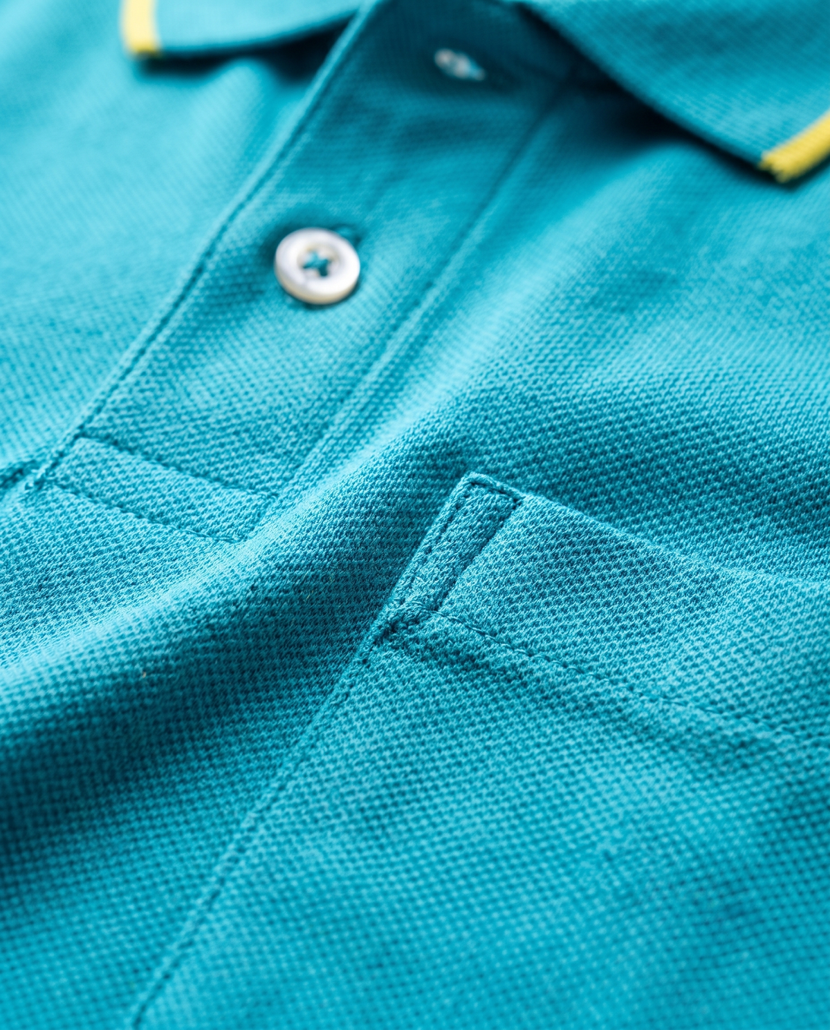 PL018 Blue Green 100% Cotton Polo T-Shirt