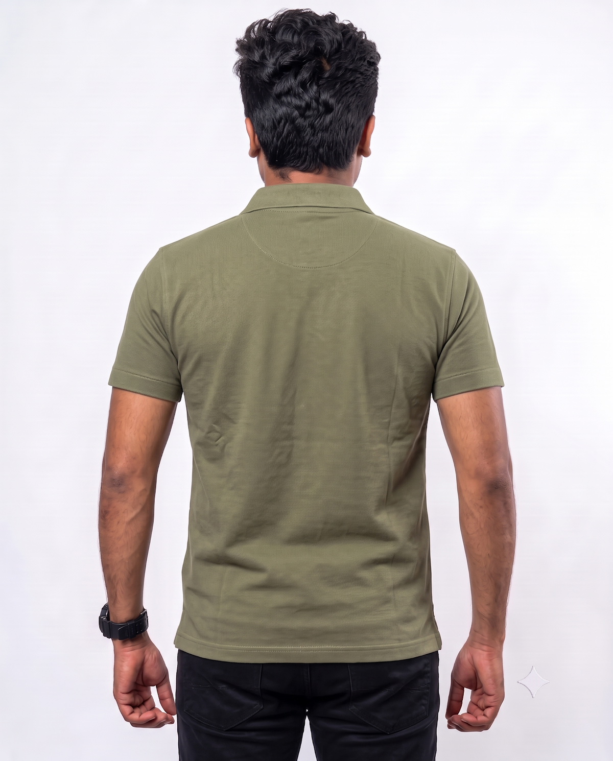 PL003 Olive Green 100% Cotton Polo T-Shirt
