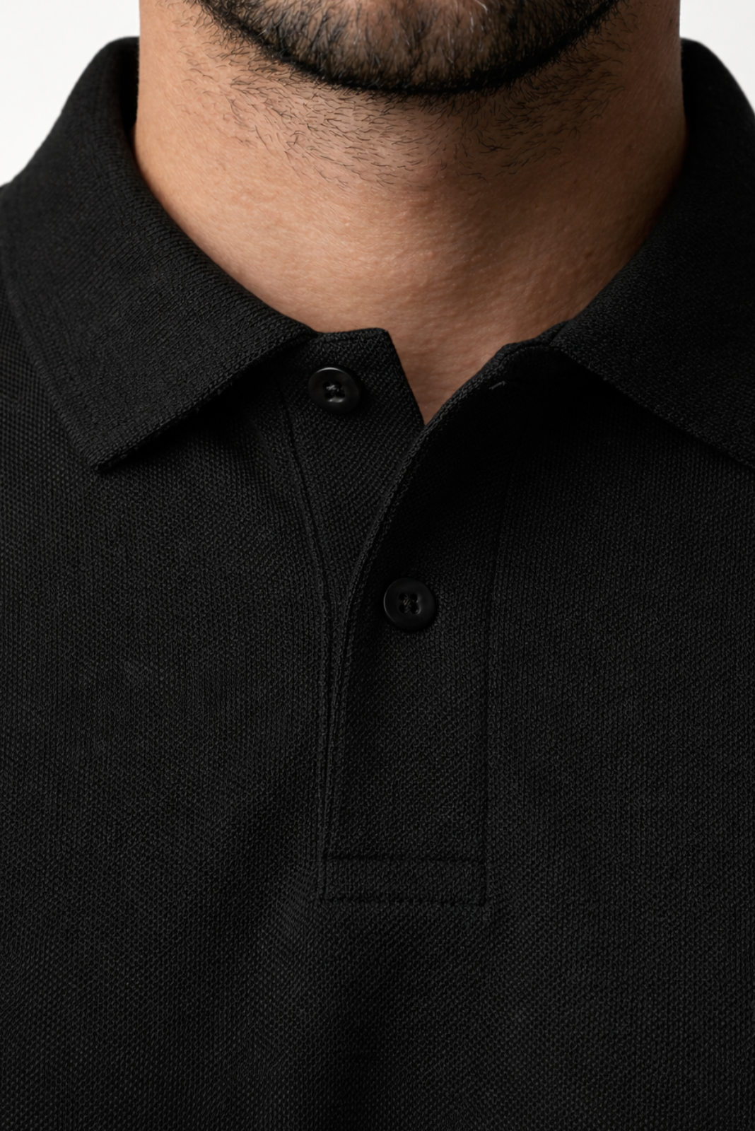 PR3 SS 008 C || Black || 100% Cotton Polo T-Shirt
