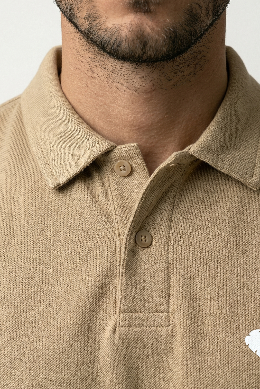 PR3 SS 008 C || Beige || 100% Cotton Polo T-Shirt