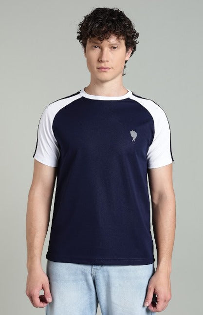 RHSOO2 || Navy || Round Neck Half Sleeve