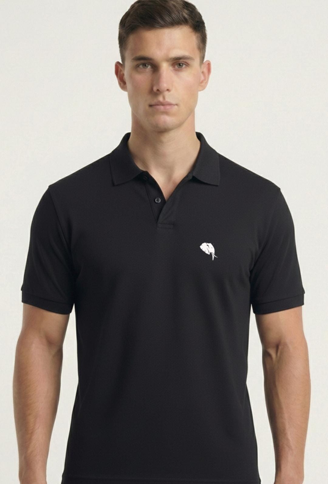 PR3 SS 007 B || Black || 100% Cotton Polo T-Shirt