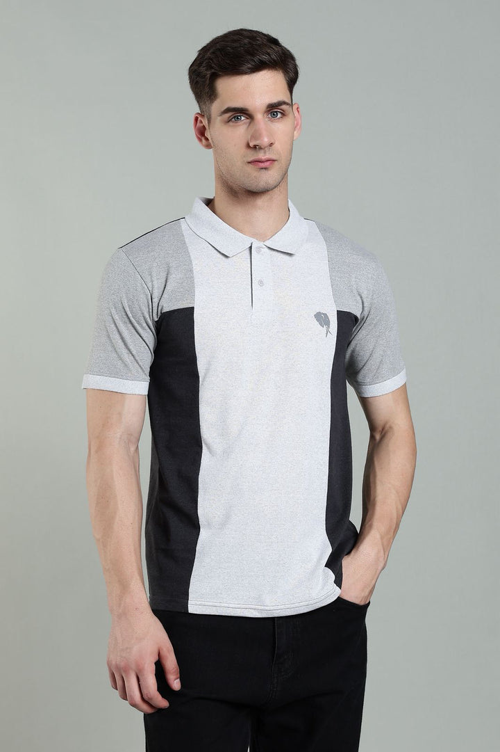 PR3 SS 007 || Charcoal || 100% Cotton Polo T-Shirt