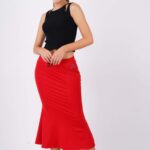 Saree Shapein - Coral Red