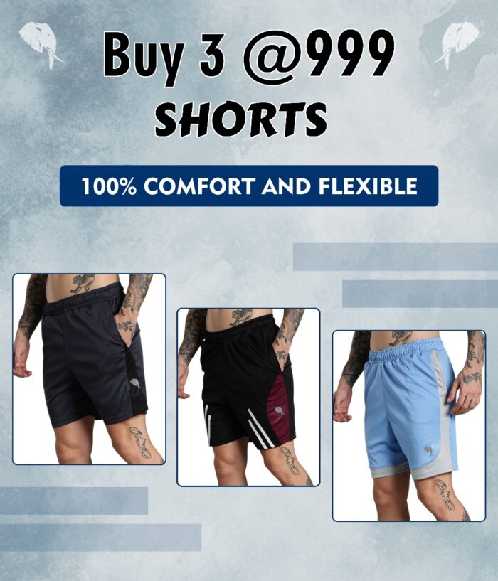 Buy 3 Shorts @ 999 - SH002 - Image 1