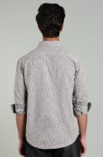 LS 02  || Grey Print || Full Sleeve Shirts || 100% Cotton - Image 3