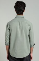 LS 02  || Green || Full Sleeve Shirts || 100% Cotton - Image 3