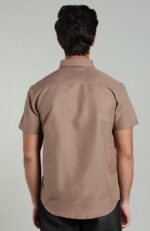 LS 02 || Brown || Half Sleeve Shirts || 100% Cotton - Image 3