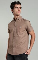 LS 02 || Brown || Half Sleeve Shirts || 100% Cotton