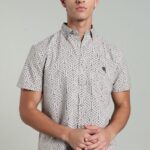 LS 02 || Grey Print  || Half Sleeve Shirts || 100% Cotton