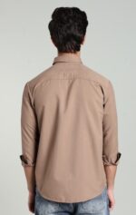 LS 02  || Brown || Full Sleeve Shirts || 100% Cotton - Image 2