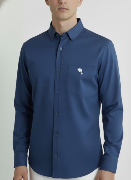 LS 03  || Airforce Blue || Full Sleeve Shirts || 100% Cotton