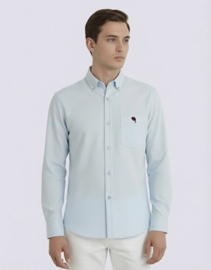 LS 03  || Ice Blue || Full Sleeve Shirts || 100% Cotton
