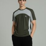 RHS01A || Olive Grey || Round Neck Half Sleeve