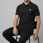 PR45 || Deziner Black || 100% Cotton Polo T-Shirt