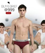 Men Brief - Buy 6 @ 999 Combo - ( 6 unique Shades)