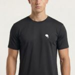 RHS02A || Black || Round Neck Half Sleeve