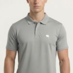 PR3 SS 007 B || Lite Grey || 100% Cotton Polo T-Shirt