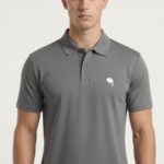 PR3 SS 007 B || Dark Grey || 100% Cotton Polo T-Shirt