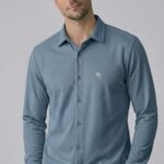 TS 01  || Ice Blue || Full Sleeve Shirts