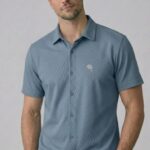 TS 01  || Ice Blue || Half Sleeve Shirts