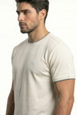 RHS02B || Off White  || Round Neck Half Sleeve - Image 3