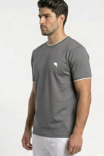 RHS02B || Light Grey || Round Neck Half Sleeve - Image 2