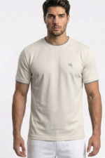 RHS02B || Off White  || Round Neck Half Sleeve