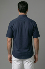 LS04  || Navy || Half Sleeve Shirts - Image 3