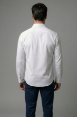 LS04  || White || Full Sleeve Shirts - Image 3