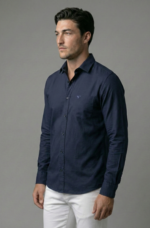 LS04  || Navy || Full Sleeve Shirts - Image 3