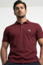PR46 || Maroon || 100% Cotton Polo T-Shirt