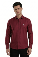 TS 01  || Maroon || Full Sleeve Shirts