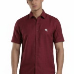 TS 01  || Maroon || Half Sleeve Shirts