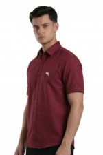 TS 01  || Maroon || Half Sleeve Shirts - Image 2