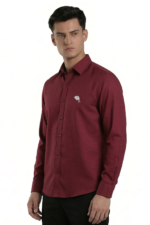 TS 01  || Maroon || Full Sleeve Shirts - Image 3